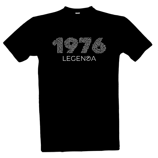 Tričko s potiskem 1976 legenda bludiště Pacman