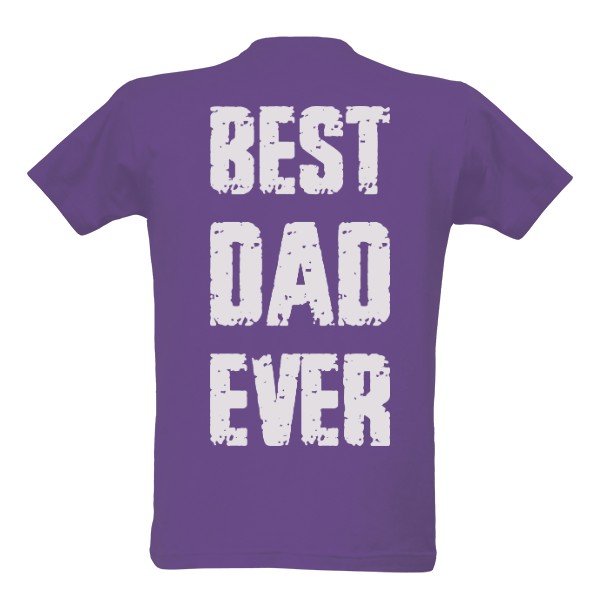Nápis Best Dad Ever s rokem