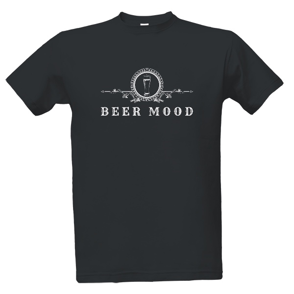 Tričko s potiskem Beer Mood nápis s pivní sklenicí
