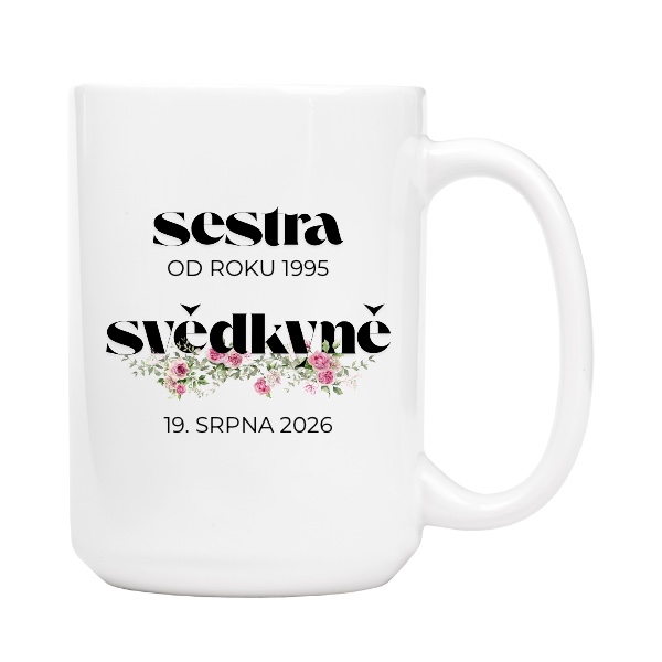 Dárek pro sestru svědkyni s datem