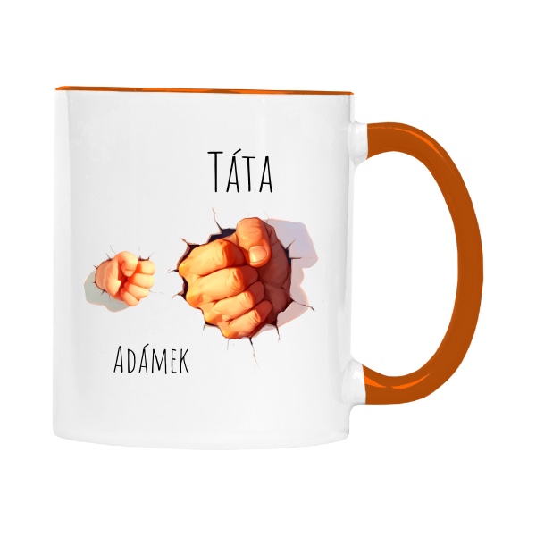 Dárek pro tatínka pěsti se jménem jednoho dítěte