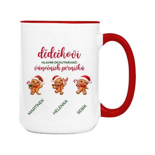 Dědečkovi hlavní ochutnávači perníčky 3 děti se jmény