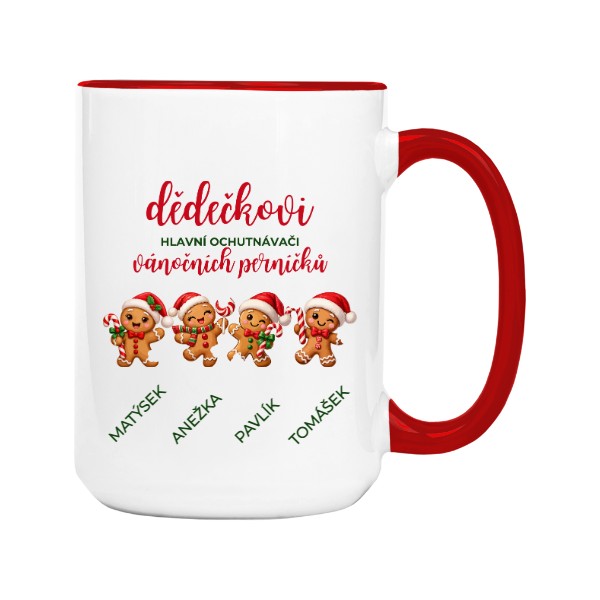 Dědečkovi hlavní ochutnávači perníčky 4 děti se jmény