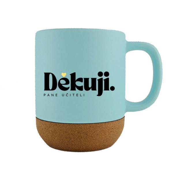 Děkuji pane učiteli žluté srdíčko se jménem a třídou