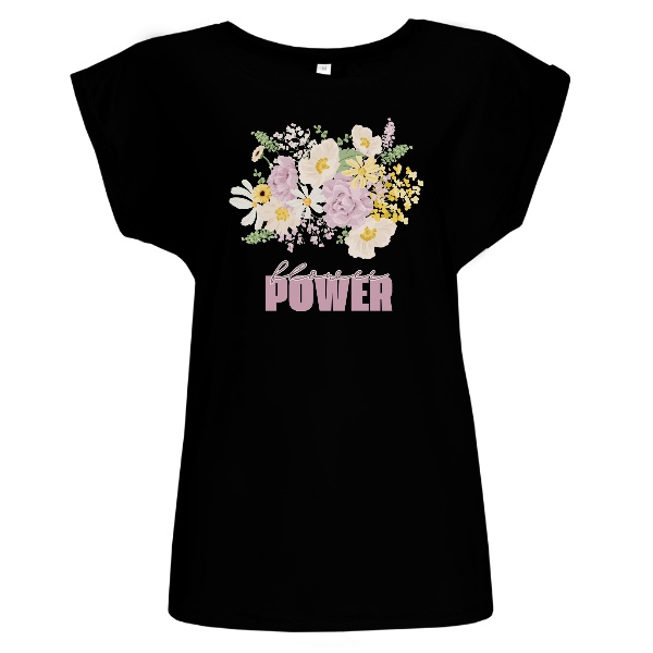 Tričko s potiskem Flower Power pastelová kytice