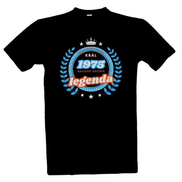 Tričko s potiskem Král roku 1975 legenda