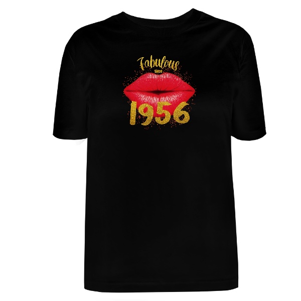 Tričko s potiskem Narozeninový dárek sexy rty Fabulous 1956