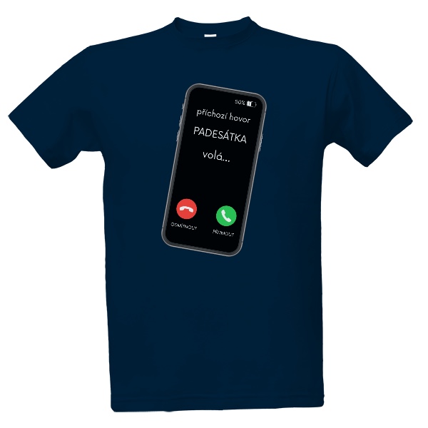 Příchozí hovor padesátka volá 