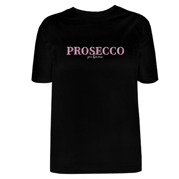 Prosecco per favore růžový nápis s bílou