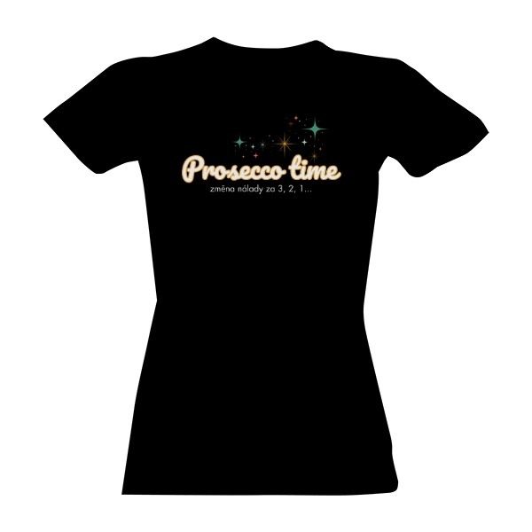 Tričko s potiskem Prosecco time