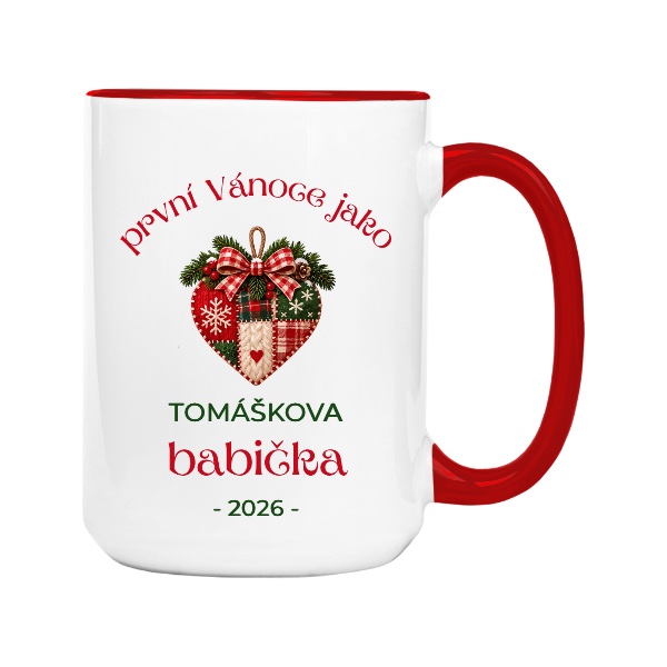 První Vánoce jako babička srdce