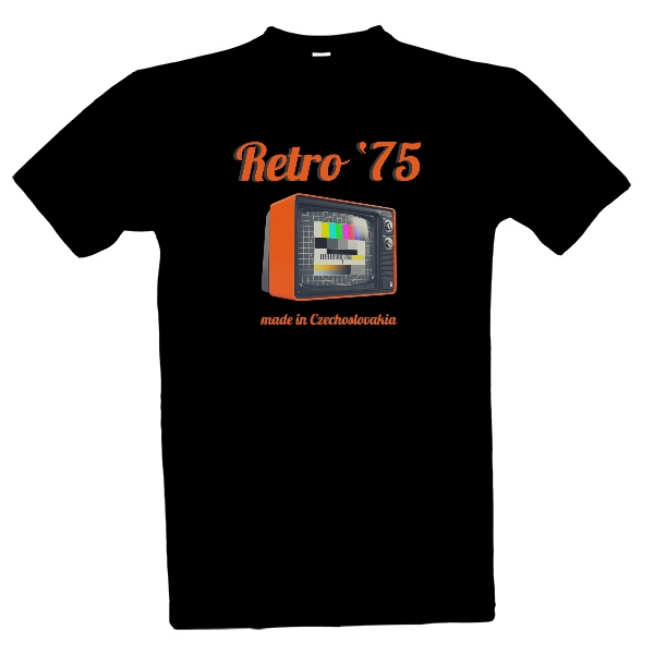 Tričko s potiskem Retro 75 made in Czecholovakia