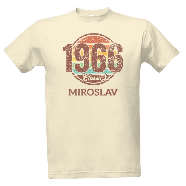 Retro nápis se jménem a rokem narození 1966 Classic