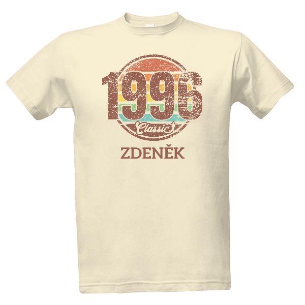 Retro nápis se jménem a rokem narození 1996 Classic