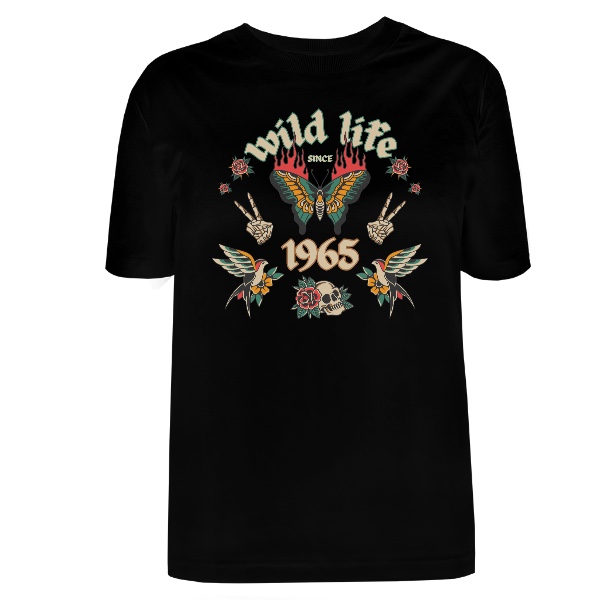 Tričko s potiskem Rockabilly Wild life since 1965