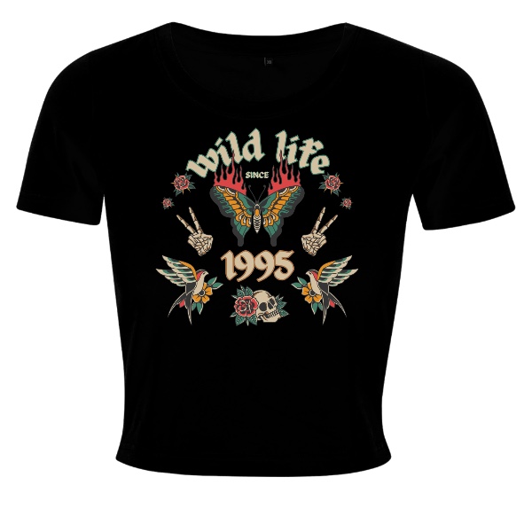 Tričko s potiskem Rockabilly Wild life since 1995
