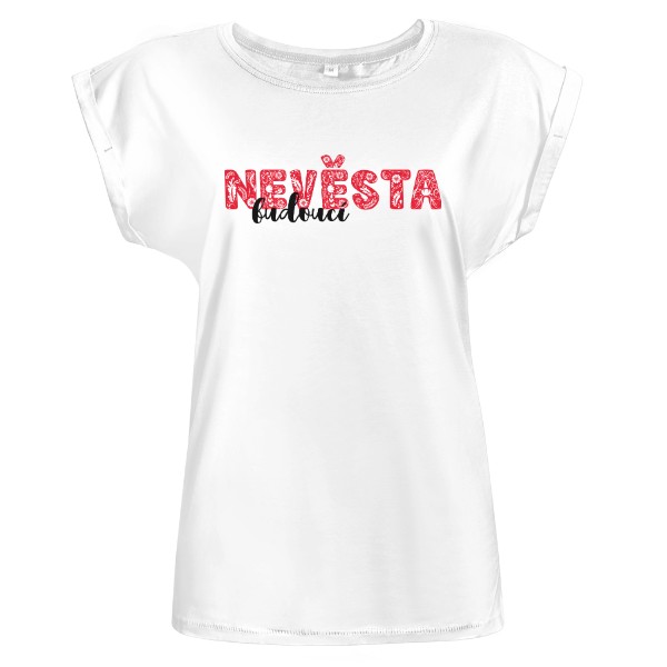 Svatební folklórní motiv nápis budoucí NEVĚSTA