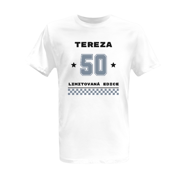 Unisex dárek k 50. narozeninám limitovaná edice se jménem