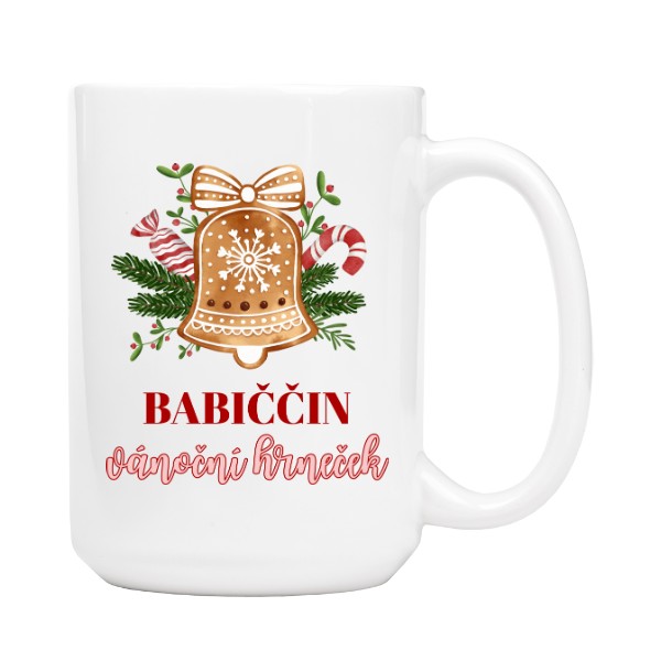 Vánoční design pro babičku s perníkovým zvonečkem
