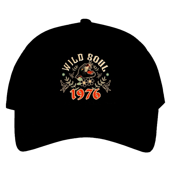 Kšiltovka s potiskem Wild Soul s panterem a rokem narození 1976 retro design