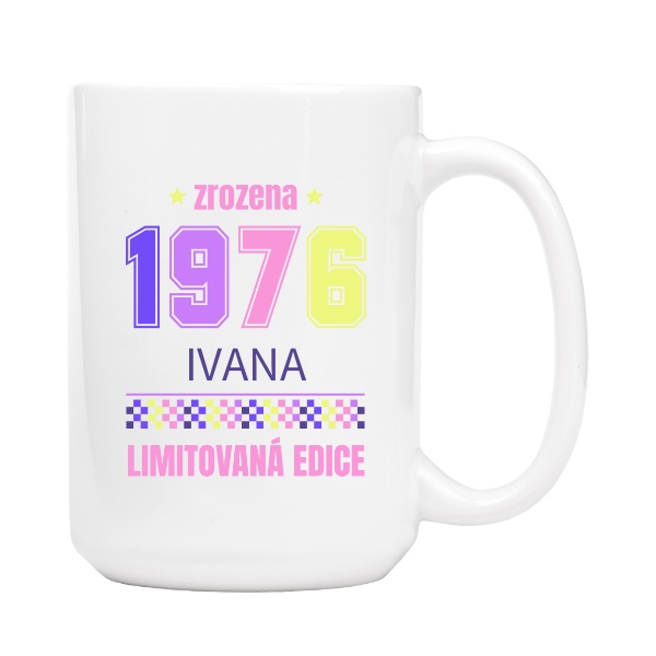 Zrozena 1976 limitovaná edice se jménem pastelové barvy